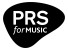 PRS for Music black logo